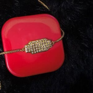 1 Gram Gold Plated Cz Mop Chain 12 inch with Designer Pendant