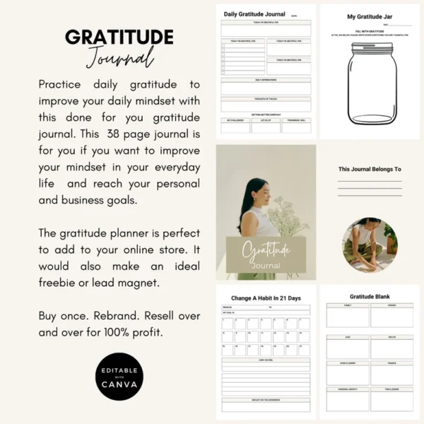 Gratitude Journal | Digital Products | Self Love