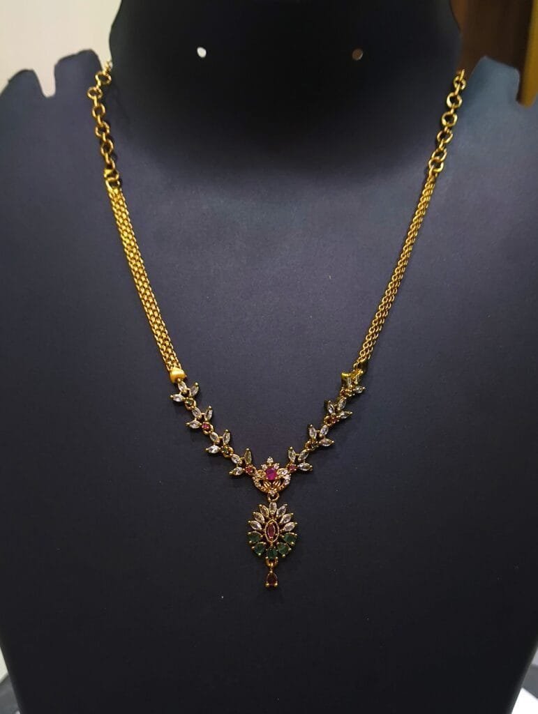 1gram Gold Plated AD Studded Jewellery Set - Combo Offer - Buy 1 Get 1 Free