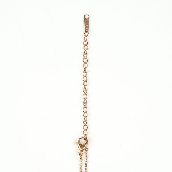 Rose Gold Plated Anti-Tarnish Elegant Floral Pendant Necklace for Women & Girls