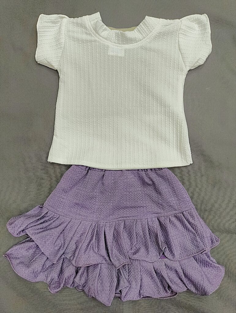 Stylish Baby Girl Skirt & T-Shirt Set – Size 3 to 6 Months