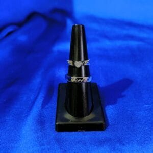 Silver Plated Adjustable Couple Finger Rings Pair – Romantic Matching Set for Gifting