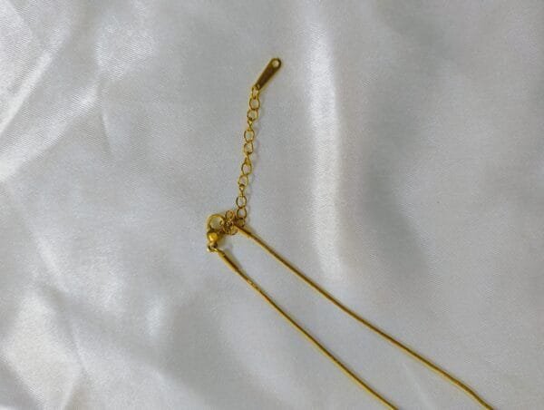 18k Gold Plated Anti-Tarnish Enamel Leaf Pendant With Chain
