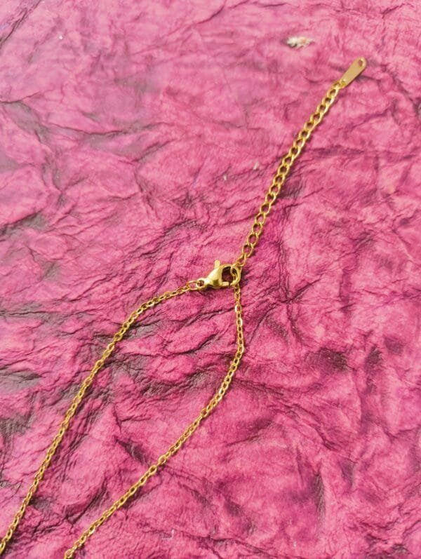 18k Gold Plated AD CZ Studded Anti-Tarnish Chain Pendant for Women & Girls