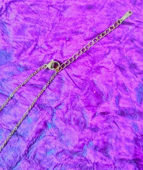 Gold Tone Anti Tarnish Floral Butterfly Chain Necklace