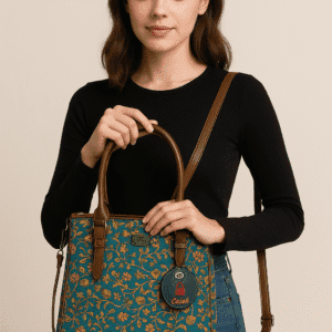 Ethnic Motifs Printed Structured Designer Hand Bag