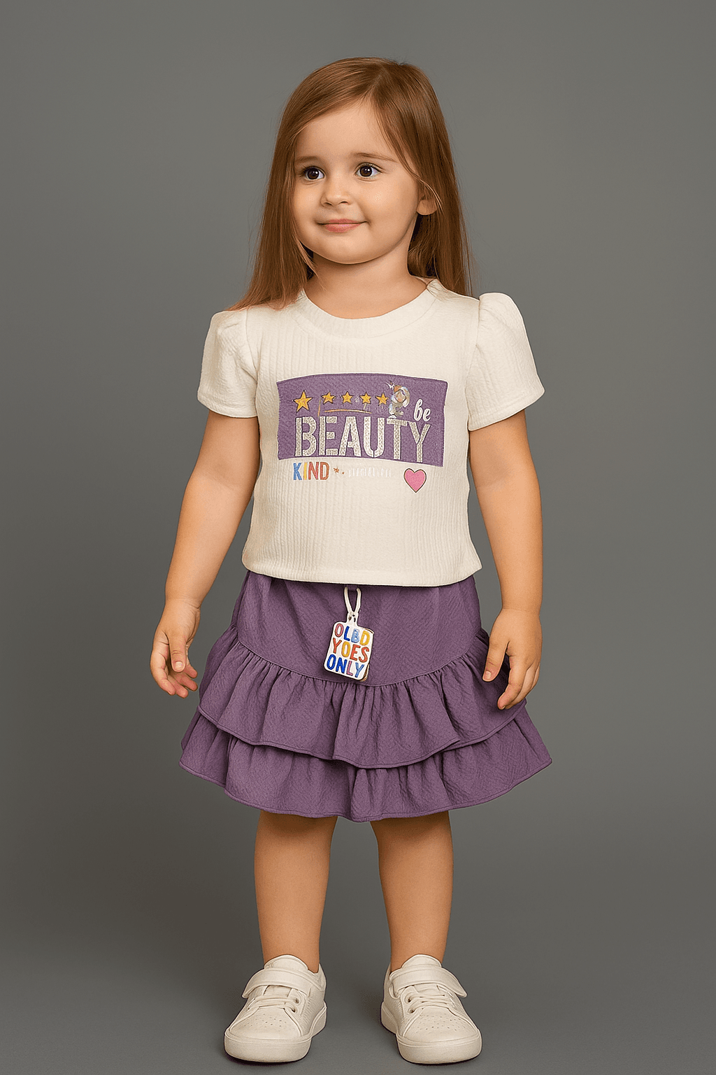 Stylish Baby Girl Skirt & T-Shirt Set – Size 3 to 6 Months