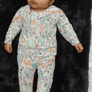 Stylish Printed Co-ord Set for Kids – Size 3 to 6 Months | Soft & Comfortable Baby Outfit