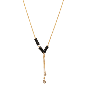 Rose Gold Plated AD Chain Anti Tarnish Necklace