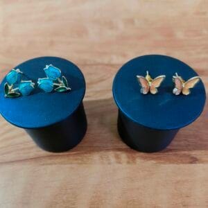 Gold Plated Enamel Stud Earrings Combo for Women & Girls | Stylish Floral & Butterfly Design | Lightweight Daily Wear Earrings | Trendy Fashion Jewelry for Office, College, Party & Gifting