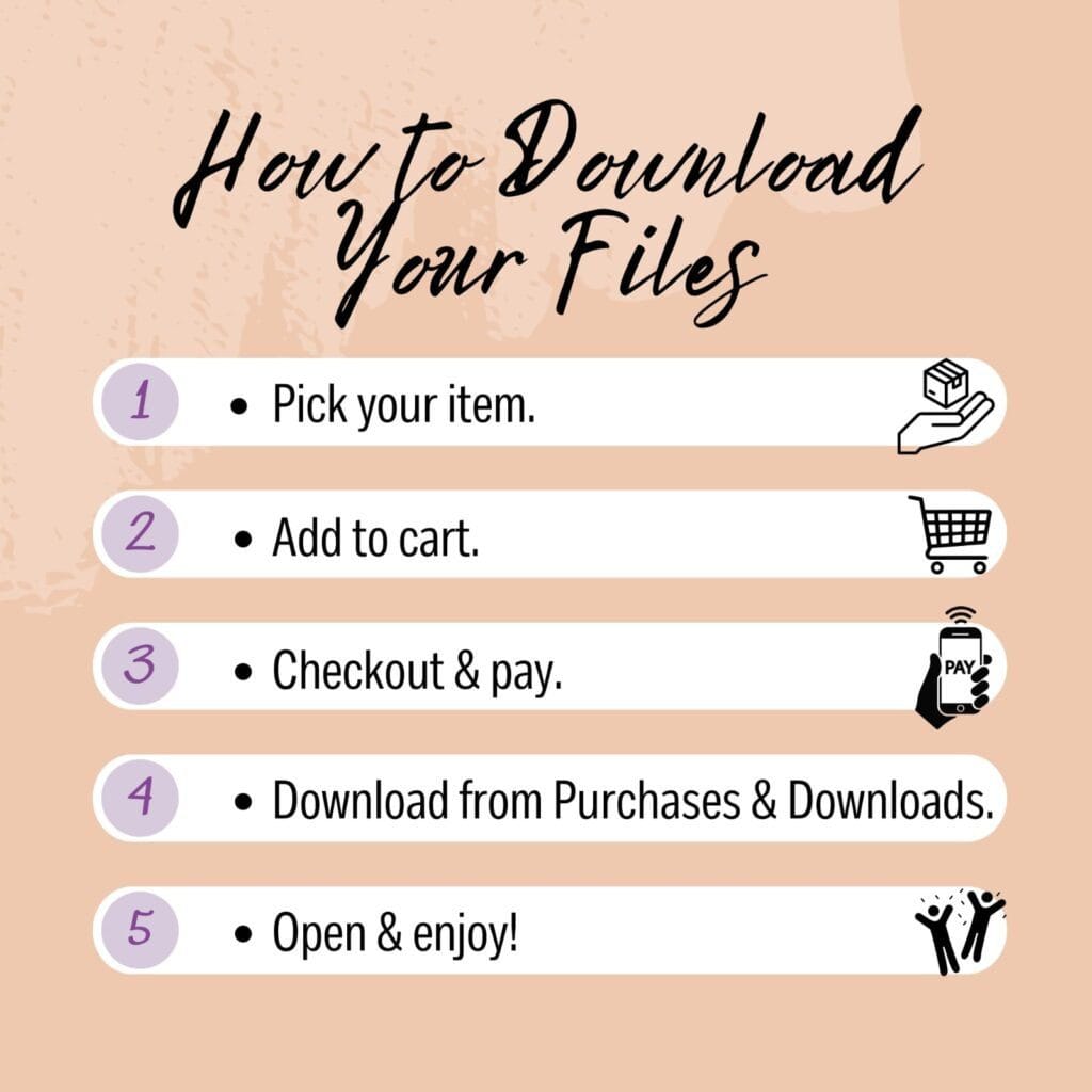 Meal Planner PDF 25 Pages Digital Download Weekly Meal Plan Grocery List Nutrition and Diet Tracker Printable Food Journal