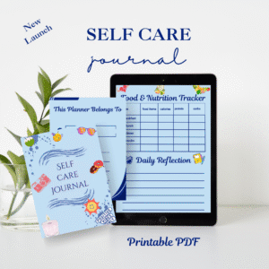 Self-Care Journal Planner | 35-Page Digital Wellness & Productivity PDF | Daily Gratitude, Habits, Mood & Fitness Tracker