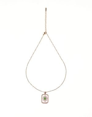 DSC09622 Rose Gold Plated Anti-Tarnish Elegant Floral Pendant Necklace for Women & Girls